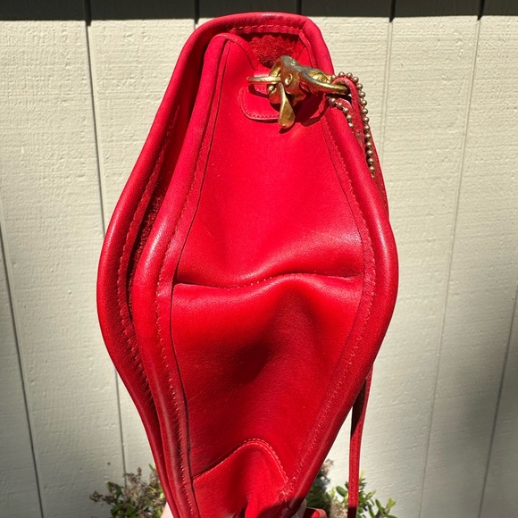 Vintage Coach Bag NYC Convertible Clutch 9635 red - Picture 5 of 15